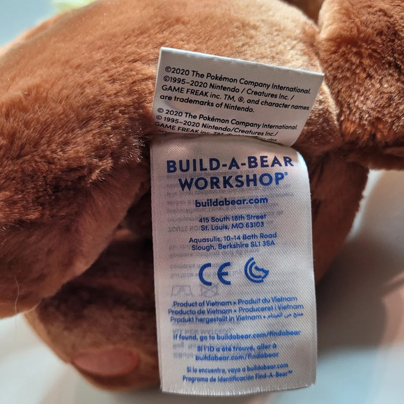 Build a Bear Pokémon Eevee Plush 14" - Picture 14 of 14
